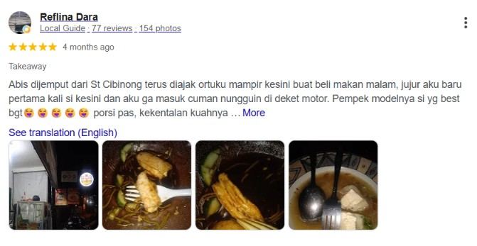 Pempek segar Cik Iin
